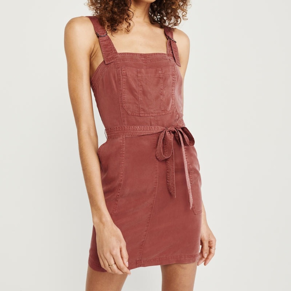 A&F Tie-Waist Pinafore Dress